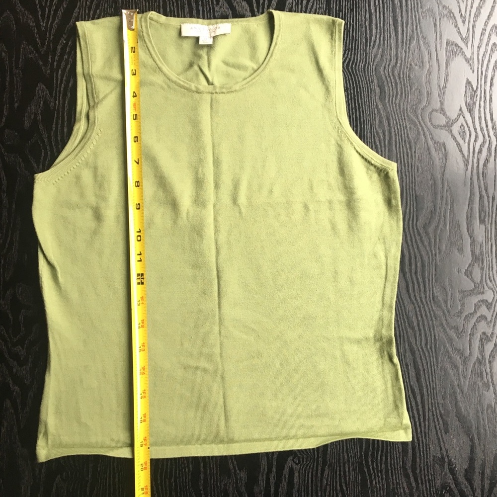 Green Sleeveless Woven Top
